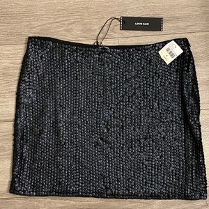NWT Love Sam Sequin Mini Skirt